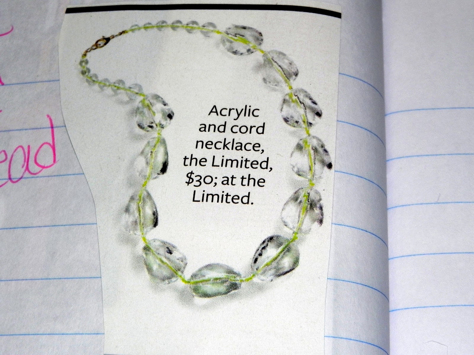 Smart n Snazzy DIY The Limited Inspired Acrylic Necklace