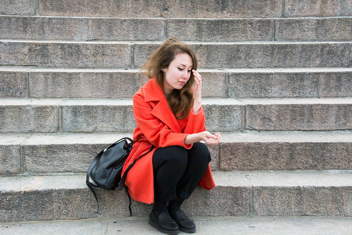 Блог Marina Sokalski (Марины Сокальски) : девушка в рыжем пальто