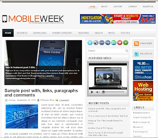 MobileWeek Blogger Template