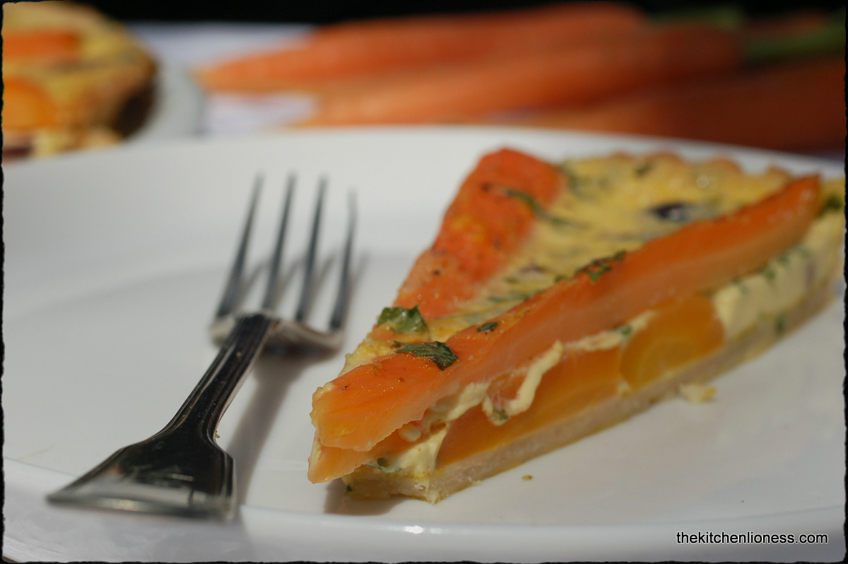 The Kitchen Lioness Spring Carrot Quiche Frühlingsmöhren Quiche