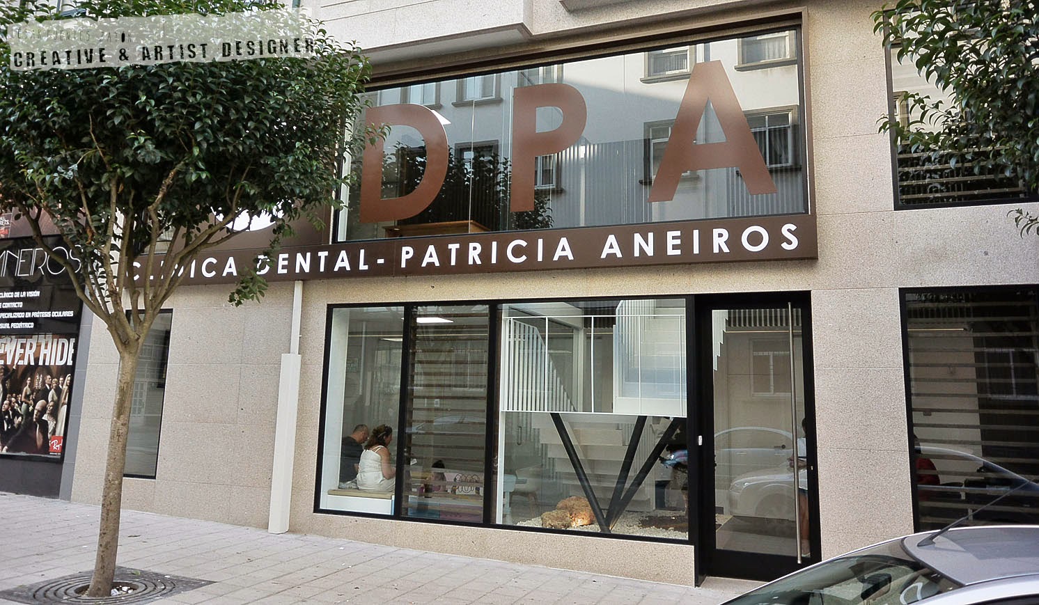 César Fuentes Zatón. Proyecto de Interiores Clínica Dental CDPA Fachada de la Clínica.
