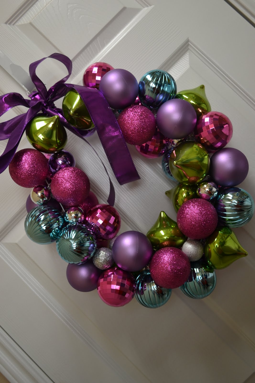 Your Little Birdie Handmade Christmas Ornament Ball Wreath