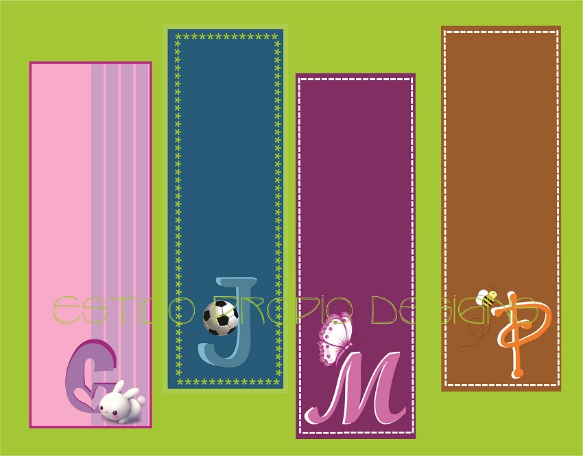DISENO DE SEPARADORES DE LIBROS diseno de separadores de libros: