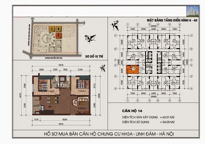 Sơ đồ thiết kế tòa chung cư HH3 Linh Đàm bản chuẩn Sơ đồ thiết kế tòa chung cư HH3 Linh Đàm bản chuẩn