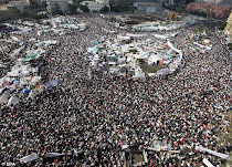 Egyptian Christians who are protesting alongside Muslims and other Egyptians