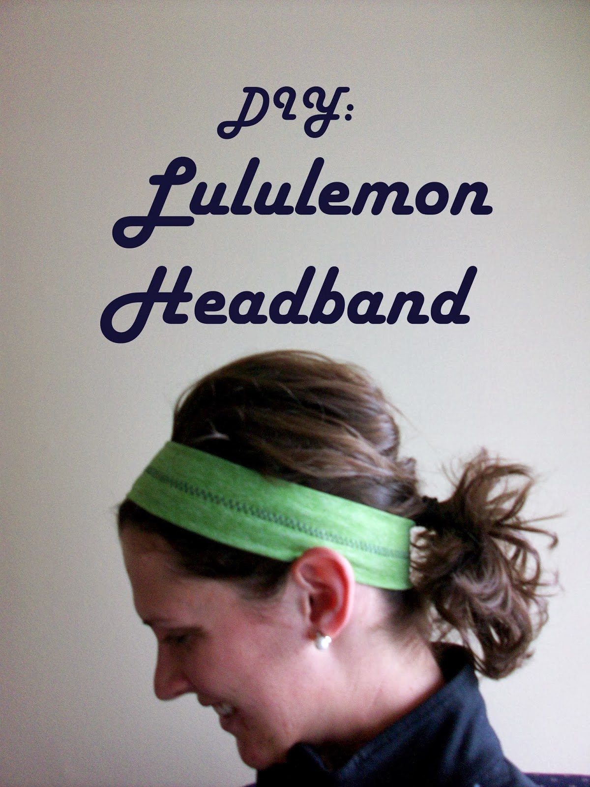 Rose Gold & Red Clover DIY Lululemon headband