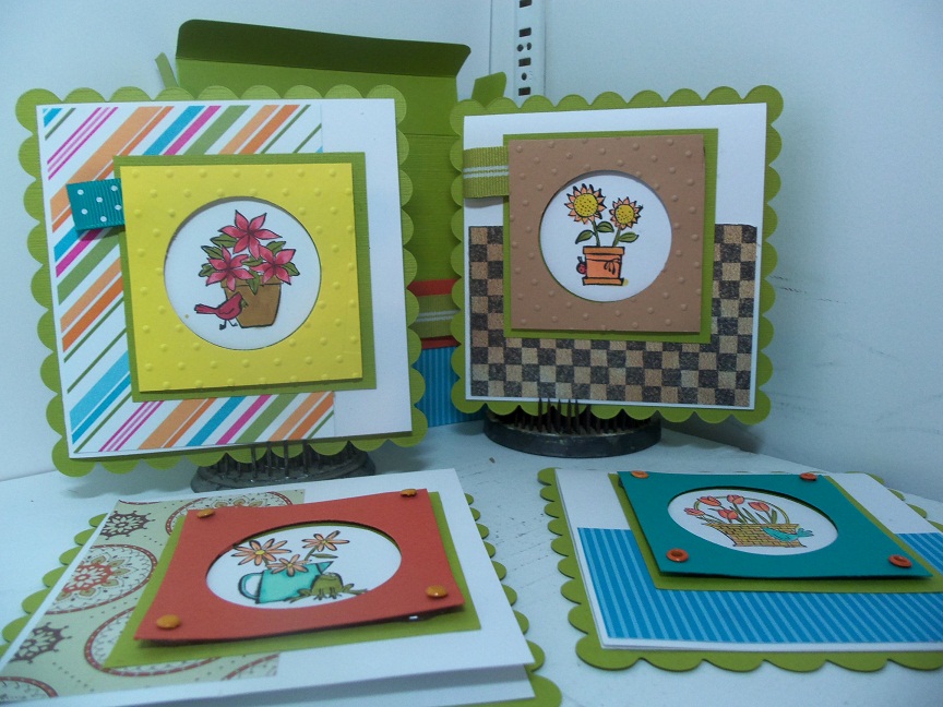 SHARON'S INKIE FINGERS Card Box and 3x3 cards