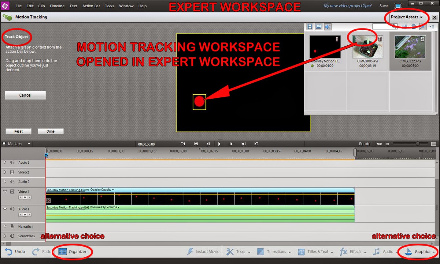 ATR Premiere Elements Troubleshooting PE12 Motion Tracking/What To