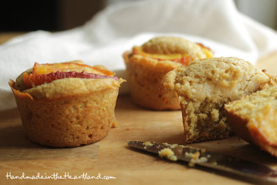 Ginger Peach Muffins, Good to the Grain
