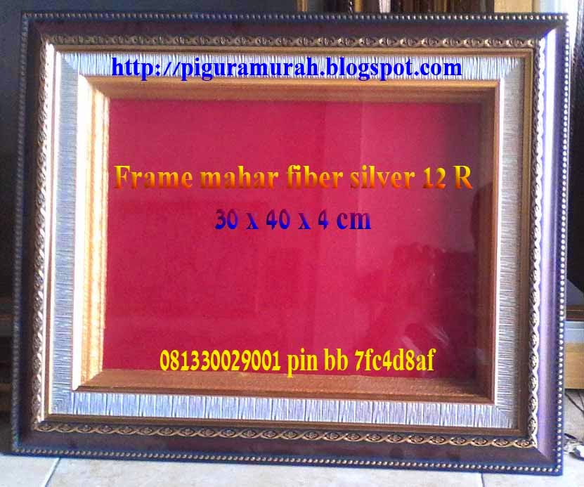 Frame pigora mahar pernikahan fiber silver 12 R Frame pigora mahar pernikahan fiber silver 12 R