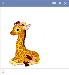 Pretty Giraffe Emoticon