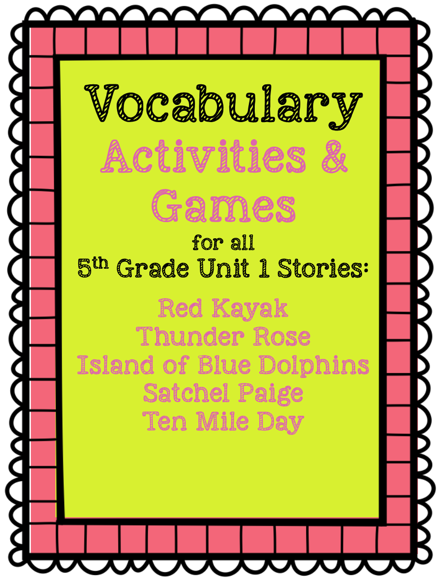 Fifth Grade is Fab!: 5th Grade Reading Street Vocabulary Resources