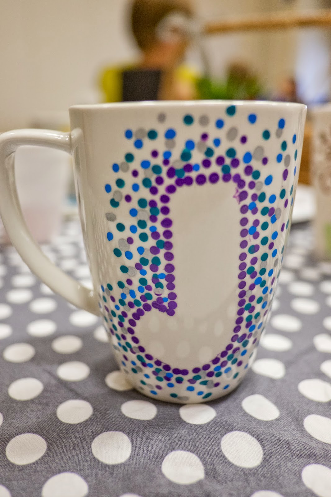 Domestic Fashionista DIY Paint Pen Coffee Mugs