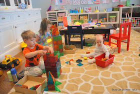 building with magna-tiles