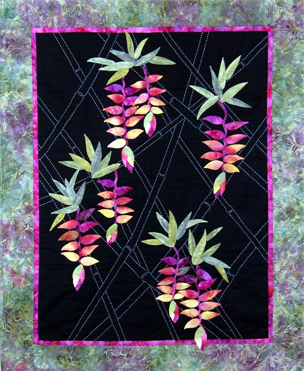 Quilt Inspiration Exotic Flower Quilts Paradise Stitched By Sylvia quilt-inspiration-exotic-flower-quilts-paradise-stitched-by-sylvia