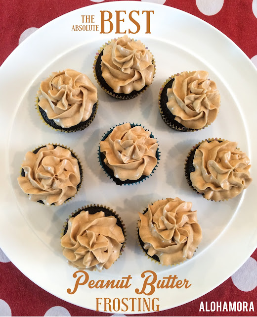Alohamora Open a Book The BEST Peanut Butter Frosting Light and Creamy