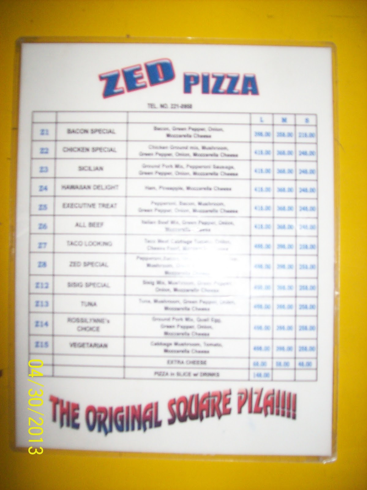 All About Davao City Zed Pizza