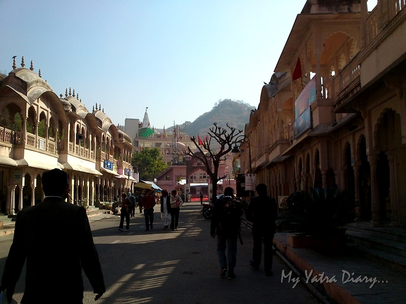 The lane leading to Khole Ke Hanuman Temple, Jaipur, Rajasthan The lane leading to Khole Ke Hanuman Temple, Jaipur, Rajasthan