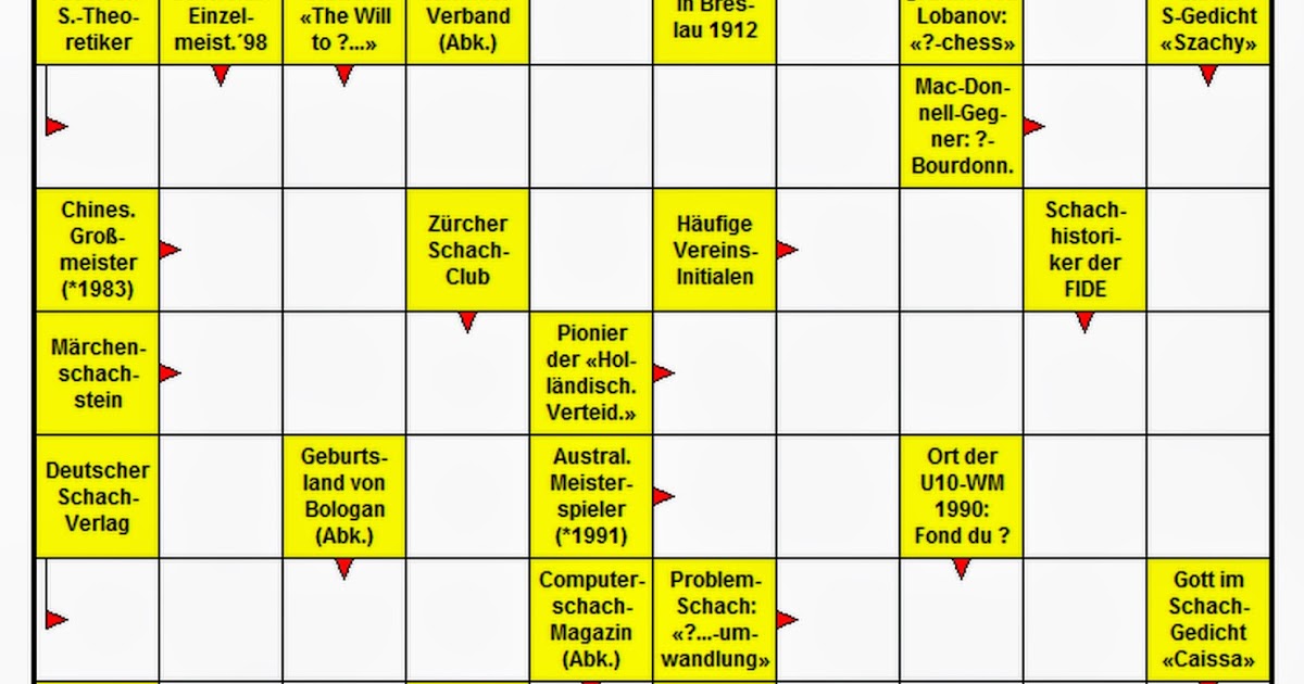 Sge Journal Sommer Schach Kreuzwortratsel