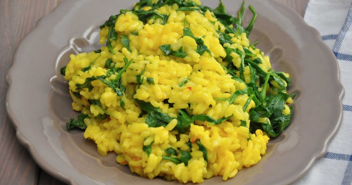 Bärenhunger Risotto alla Milanese mit Rucola