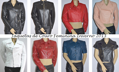 JAQUETA DE COURO FEMININA INVERNO 2013 JAQUETA DE COURO FEMININA INVERNO 2013