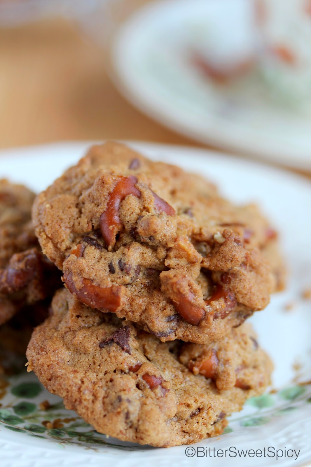 BitterSweetSpicy Salty Pretzel Chocolate Chip Cookies