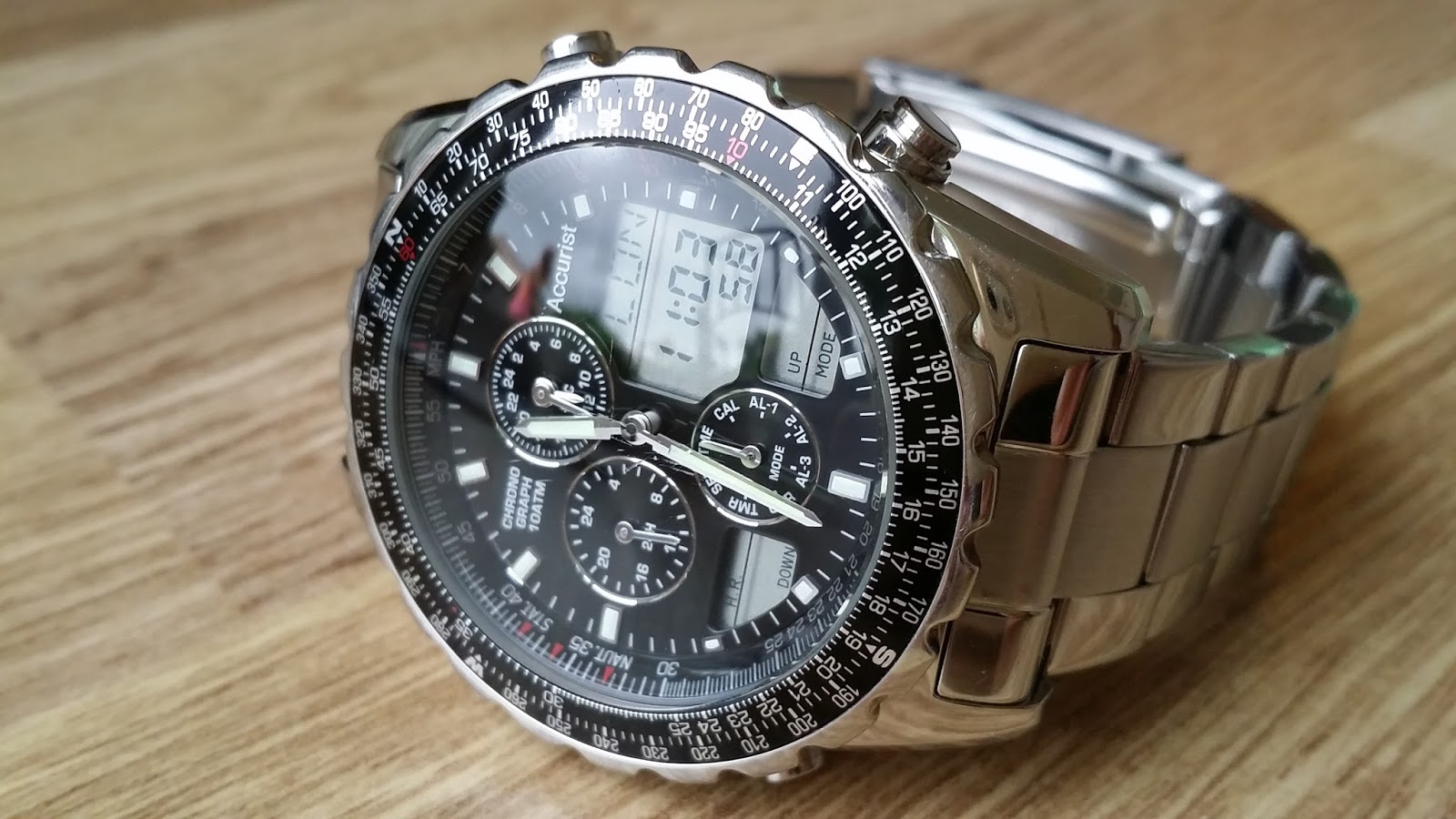 Accurist Men's World Time Chronograph Bracelet Watch MB775 //6 eBay