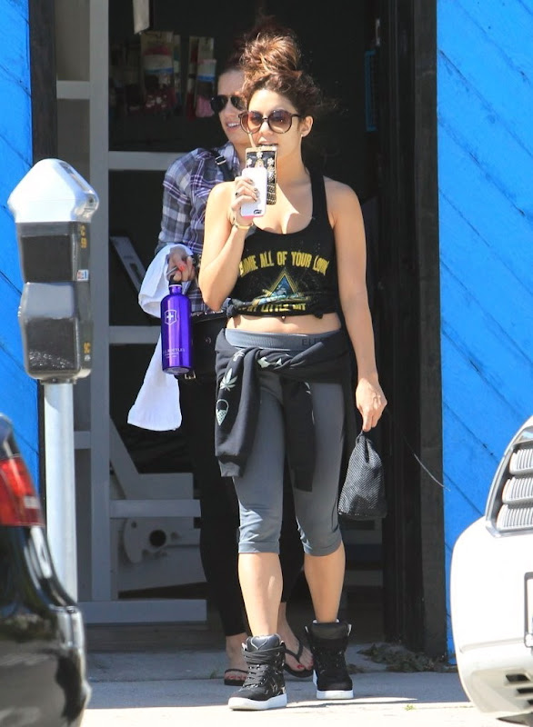 Vanessa Hudgens spotted Leaves the Gym in LA