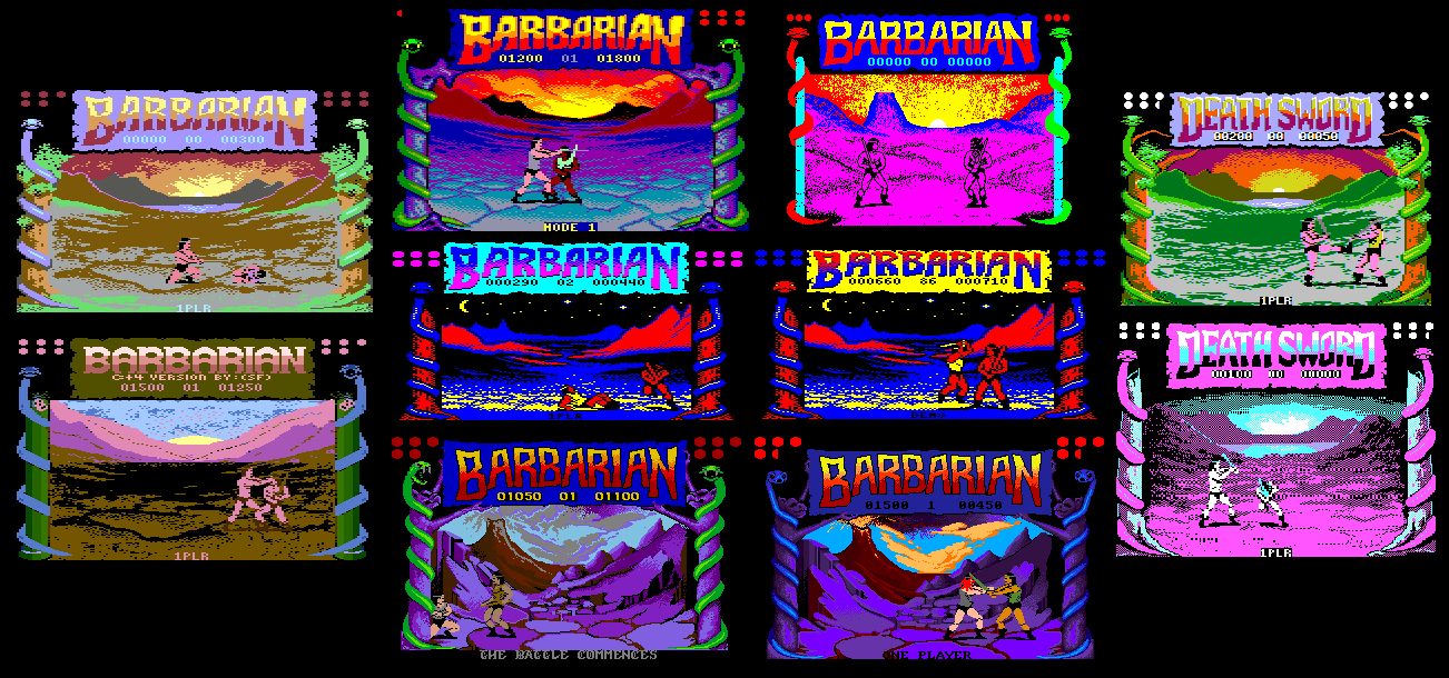 Barbarian: The Ultimate Warrior” (Commodore 64 - Palace Software, 1987)  retro video game cross-stitch art : r/retrogaming