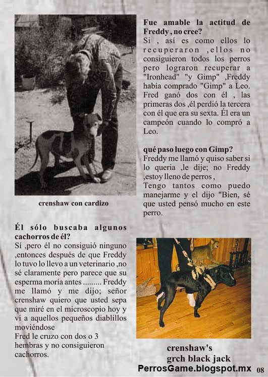 JAMES CRENSHAW Perros Game