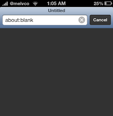 SafariBlankPage: Make Mobile Safari Load Faster