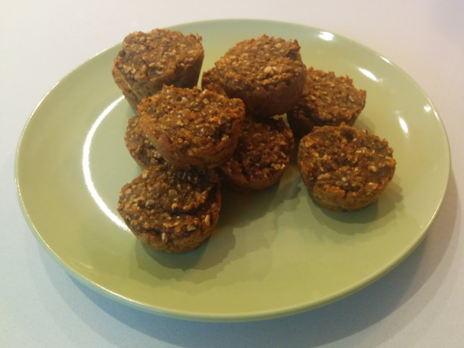 Lemon and Mint Banana Sweet Potato Oatmeal Muffins