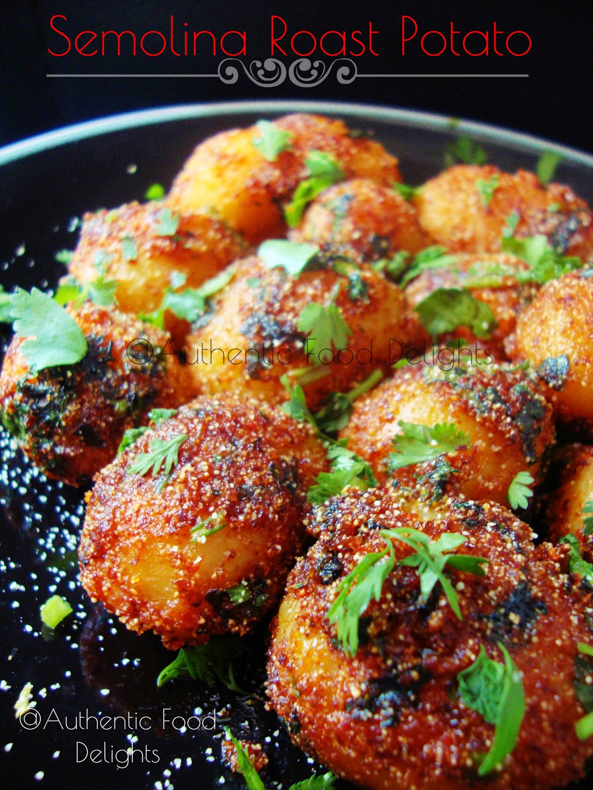 Authentic Food Delights Semolina Roast Potato