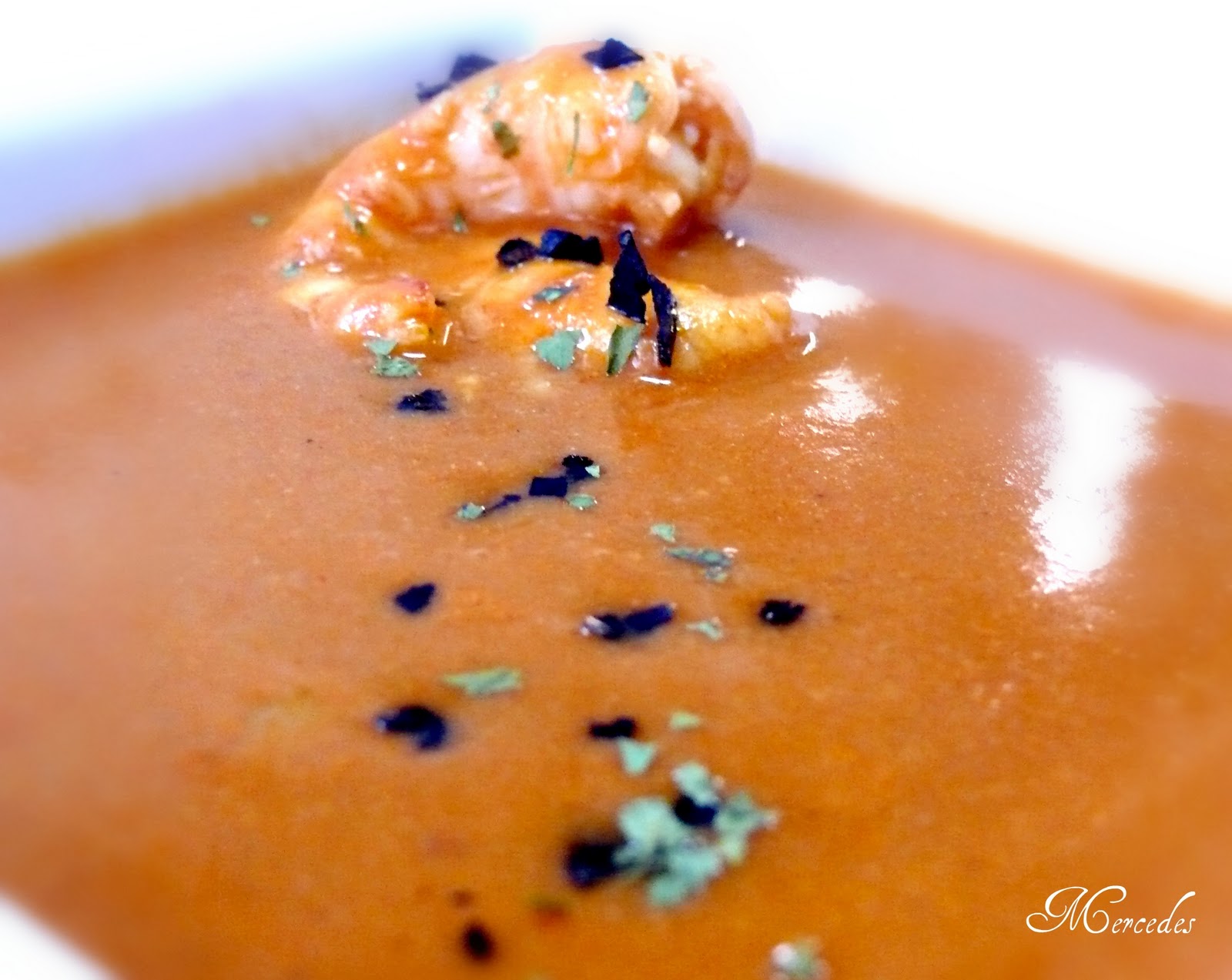 ¡Mamá! ¿qué comemos hoy? BISQUE DE LANGOSTINOS