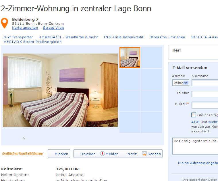 Informationenueberwohnungsbetrug Wohnungsbetrugsinformationen