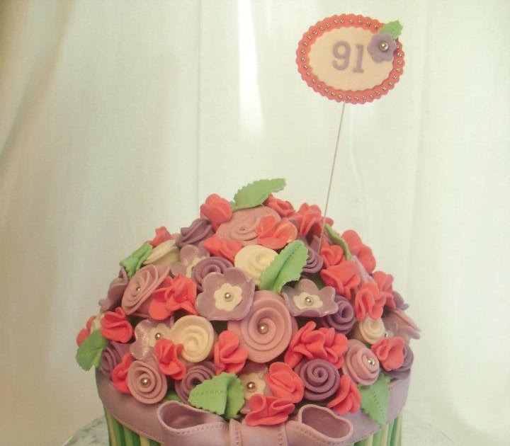 made FRESH daily Flower Bouquet Birthday Cake!