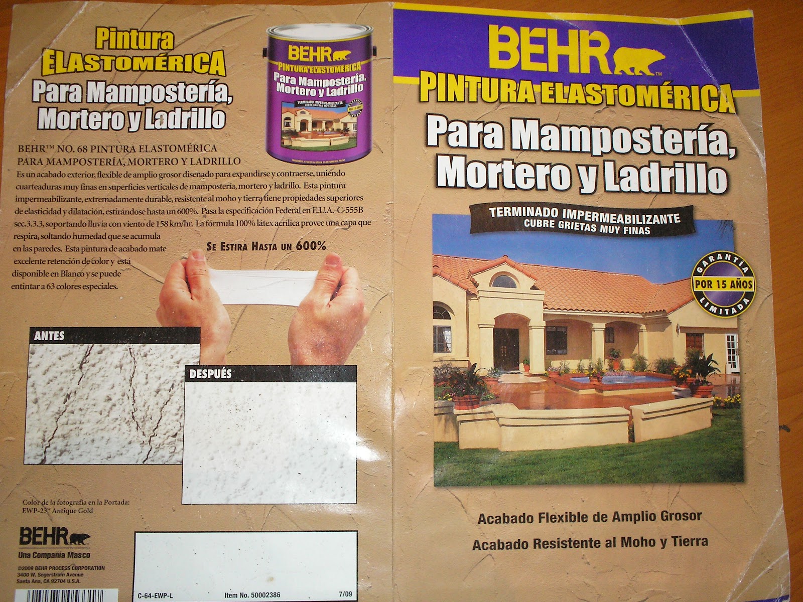 Catalogos de construcción: Pintura Elastomerica