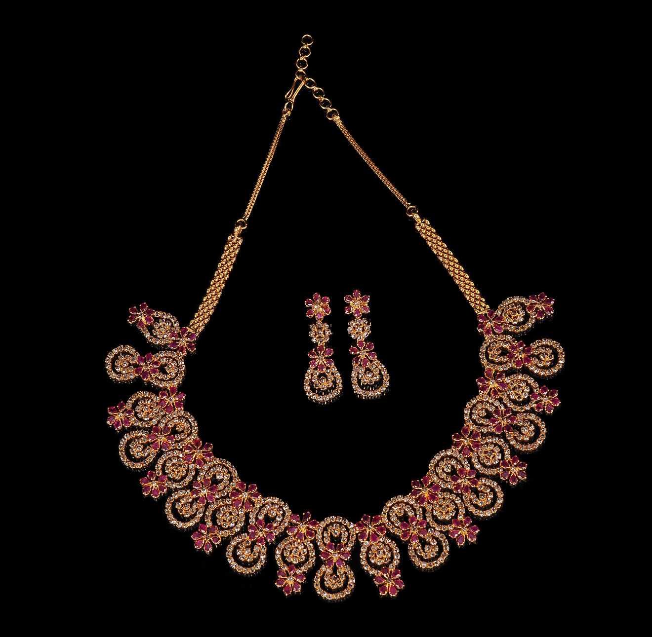 Sale news and Shopping details: Latest Ruby Diamond Necklace