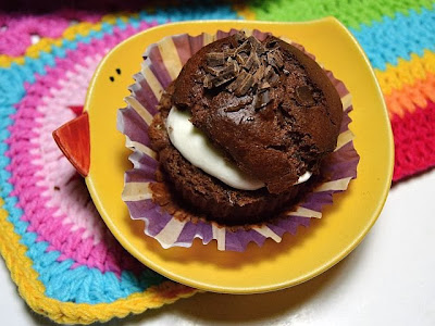 Muffins with chocolate