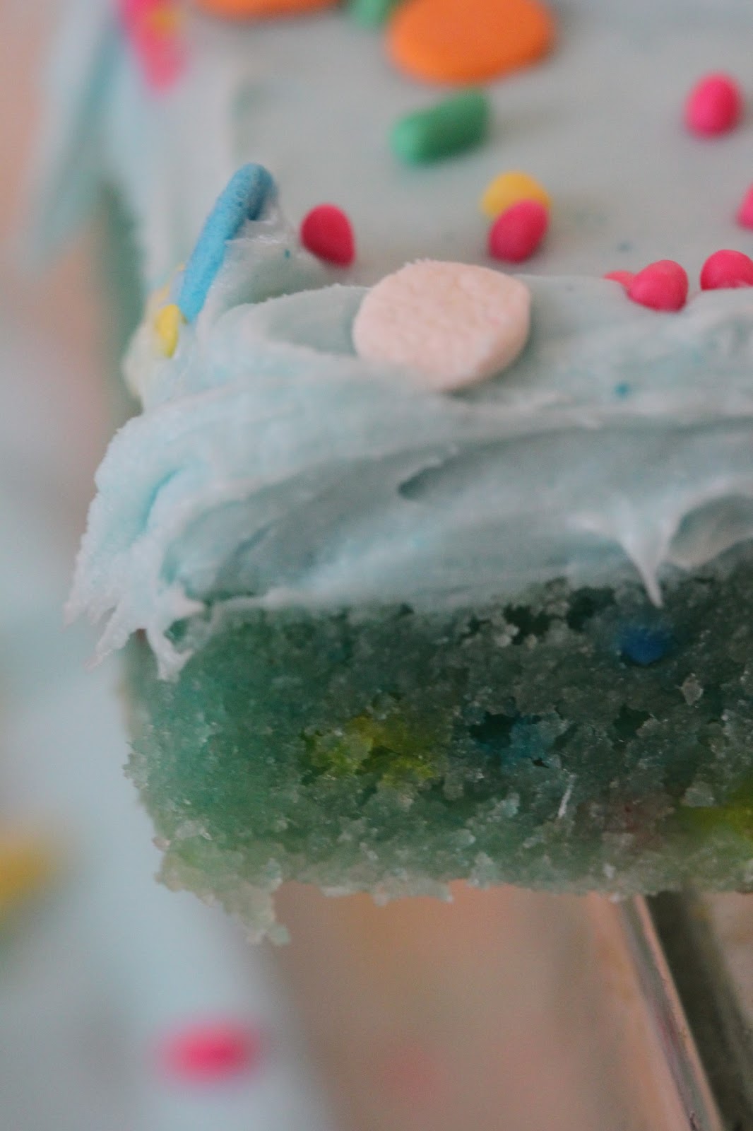 Tortillas and Honey Cotton Candy Cake Bars