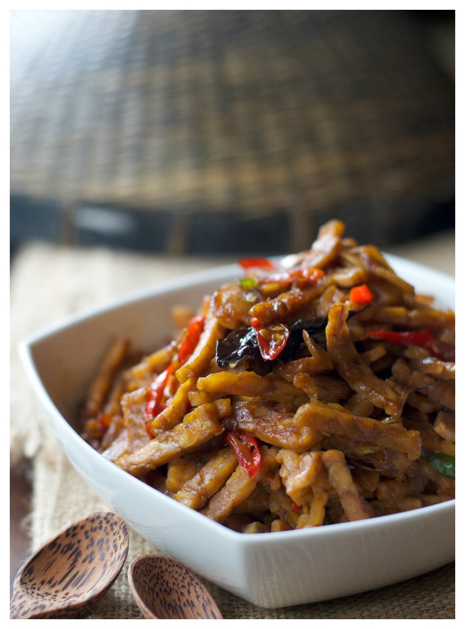 Indonesian Medan Food Tempe Kecap ( Soy Sauce Tempe)