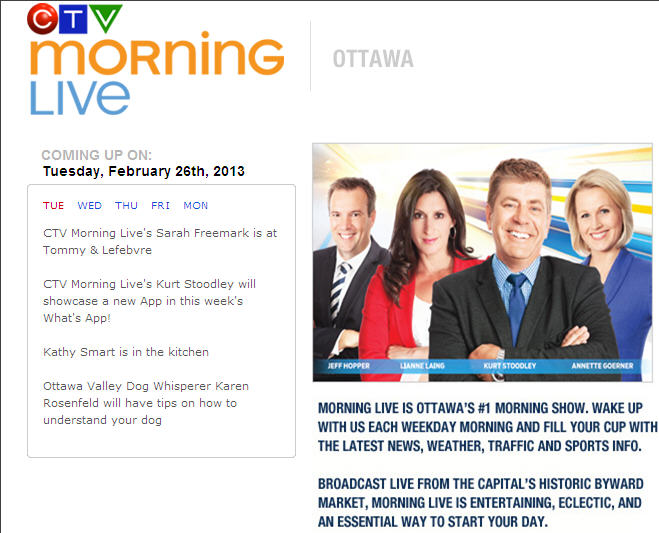 Ottawa Valley Dog Whisperer CTV Morning Live the Ottawa Valley Dog Whisperer on Tips for