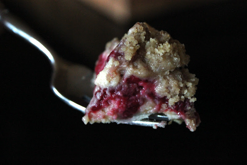 Raspberry Cream Crumble Pie...