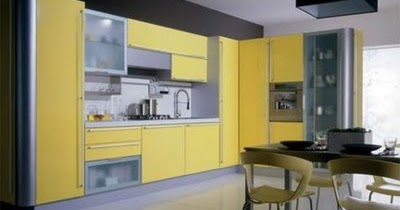 Decoraciones y Hogar: Cocinas color amarillo