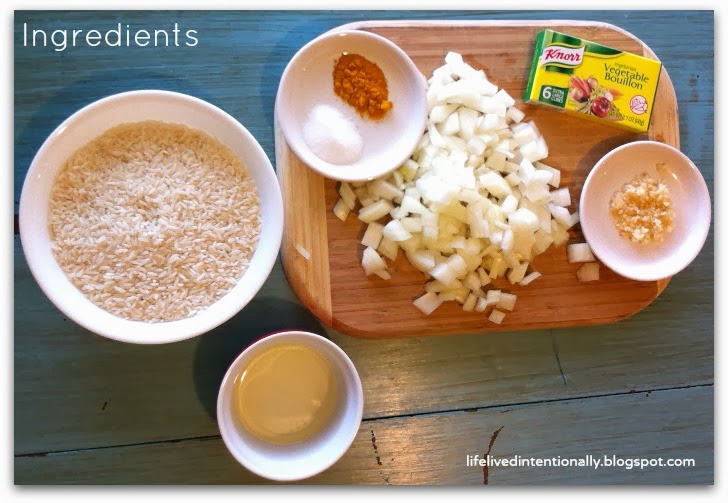 Life Lived Intentionally Simple Yellow Rice