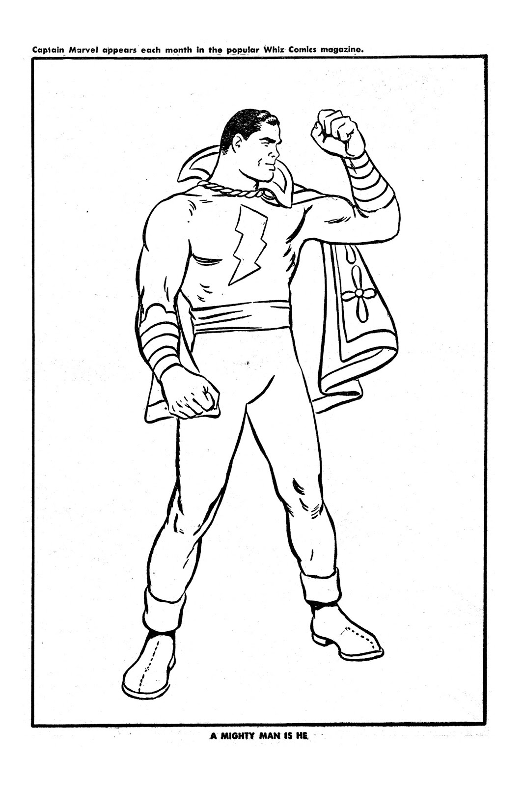 Captain Marvel coloring page