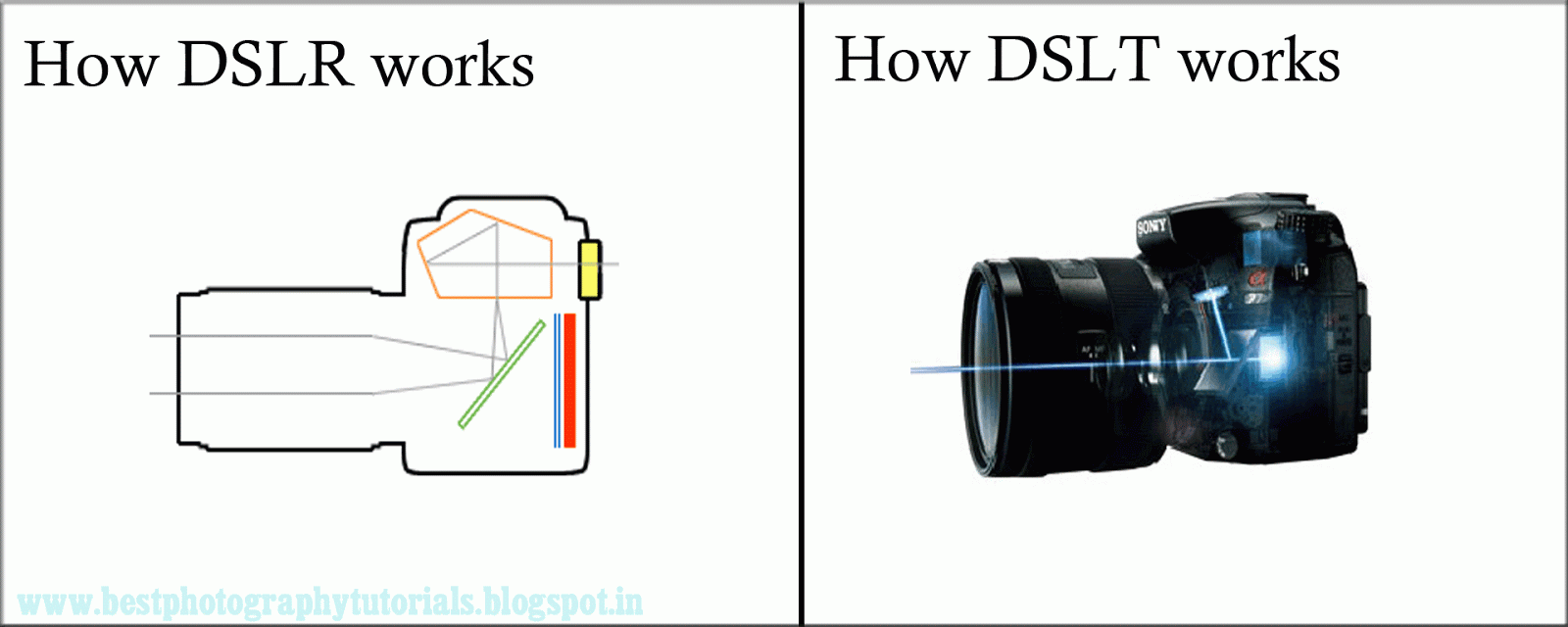 learn photography difference between dslr and dslt how dslr works