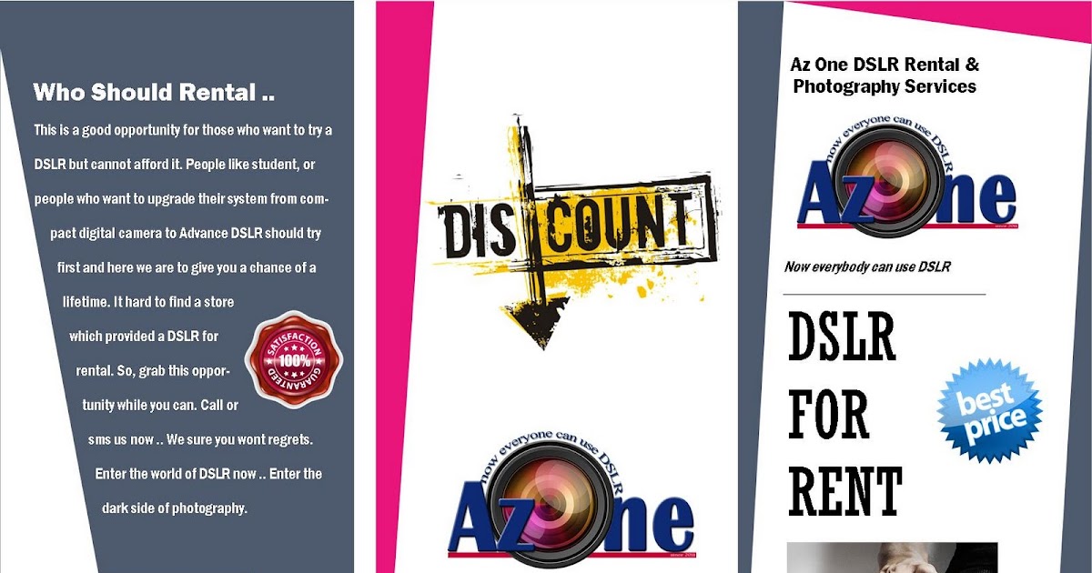 Az One DSLR Rental & Photography: To all DSLR lover