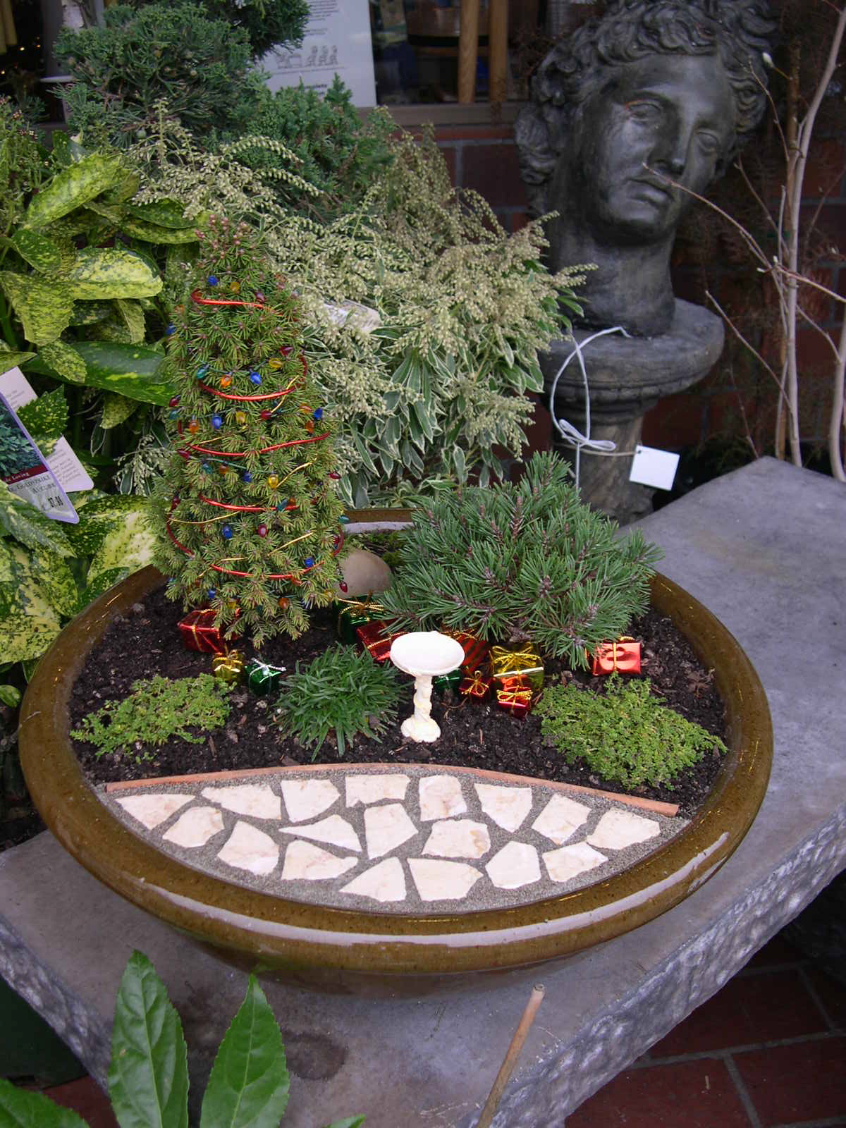 enfeites para mini jardim:Pedacinho de Jardim: Mini jardins natalinos enfeites para mini jardim:Pedacinho de Jardim: Mini jardins natalinos