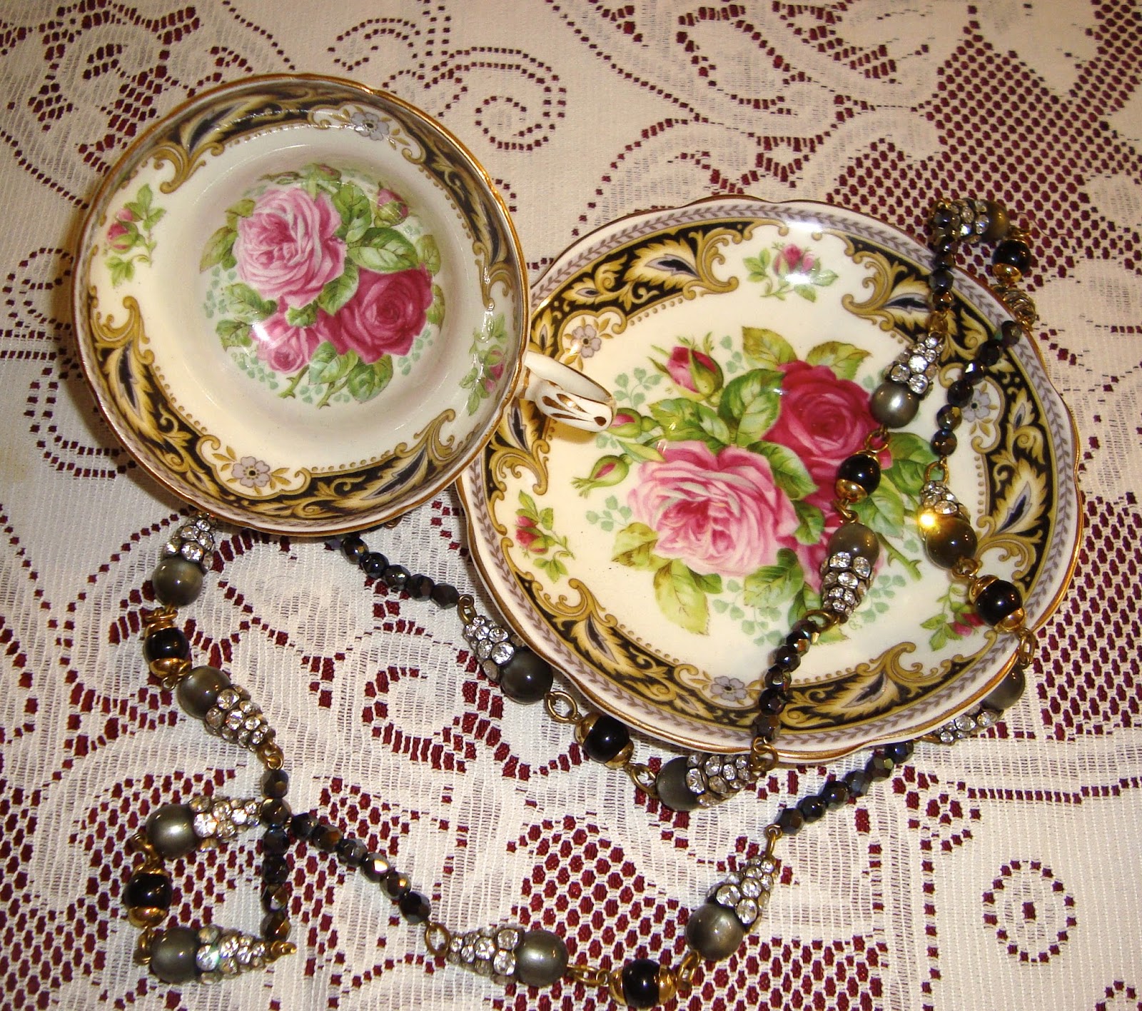 Martha's Favorites MORE BLACK & WHITE TEA CUPS AND PRAYING FOR PEACE!